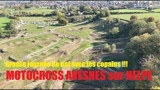 Journée de ouf au terrain de Motocross dAvesnes sur Helpe avec les copains   chutes rigolade [upl. by Alanna]