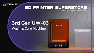 Creality UW03 Washing Curing Machine for postprocessing resin 3D prints [upl. by Nikolas68]