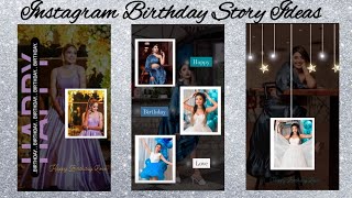 Creative Birthday Instagram story ideas  Birthday insta story ideas  Part 1 [upl. by Doherty]