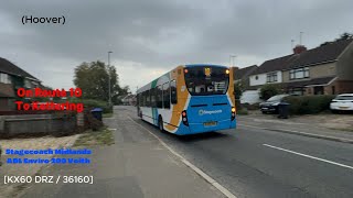 Hoover Stagecoach Midlands ADL Enviro 200 Voith KX60 DRZ  36160 [upl. by Japheth164]