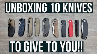 I Love These 10 Affordable EDC Knives  So Im Giving Them To You [upl. by Akihsat712]