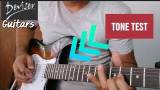 Deviser LG1 Stratocaster Tone Test  with Copper Shielding  Budget Affordable Guitar [upl. by Winthrop]