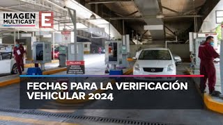 Verificación vehicular 2024 fechas y costos en CDMX y Edomex [upl. by Farra]