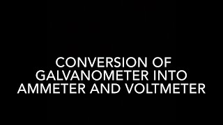 Learn physics within 5 minutes  Conversion of Galvanometer into Ammeter and Voltmeter [upl. by Aehsat]