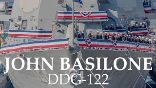 USS John Basilone DDG122  quotThe Legendary Marinequot US Navys Newest Destroyer Commissions in NYC [upl. by Des]