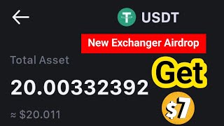 New Exchanger Airdrop  Get 7 Each People  New Airdrop Instant Withdraw [upl. by Felipa]