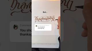 How to make a Thanksgiving ambigram [upl. by Kennard]