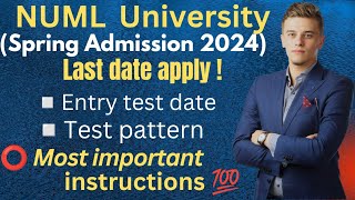 NUML University Spring Admission 🧑‍🎓🧑‍🎓🧑‍🎓  NUML UPDATE💯💯💯  NUML University Spring Admission 2024 [upl. by Idnar46]