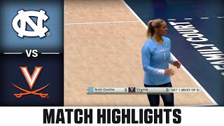 North Carolina vs Virginia Match Highlights  2024 ACC Volleyball [upl. by Litta]