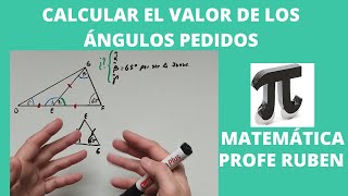 Cómo calcular ángulos en un triángulos propiedades [upl. by Kisor]