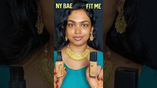 NY Bae Freddo Vs Maybelline fit me 332 foundation shades makeuptutorial shorts [upl. by Pontone]