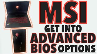 MSI🔥How To Enter Advanced BIOS Settings  Unlock MSI BIOS Mode Options For Laptop  PC [upl. by Annaig]