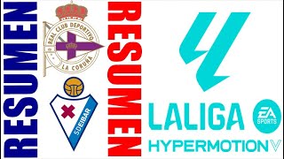 RC Deportivo vs SD Eibar 10 Resumen  La Liga 2  2425 [upl. by Suiluj988]