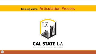 Training Video  Articulation Process [upl. by Gnil]