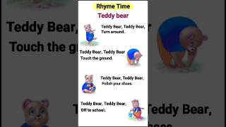 Teddy Bear Teddy Bear Turn Around shorts nurseryrhymes teddybear [upl. by Sisenej260]