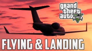 GTA V  How to Land Planes [upl. by Nyrual]