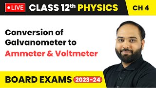 Conversion of Galvanometer Into Ammeter amp Voltmeter  Moving Charges amp Magnetism  Class 12 Physics [upl. by Ateikan]