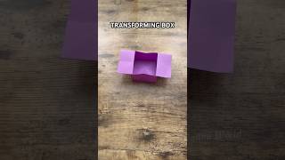 HOW TO MAKE ORIGAMI TRANSFORMING BOX FOR SMALL ITEMS  DIY COOL ORIGAMI BOX FOR PAPERCRAFT EASY [upl. by Lagas550]