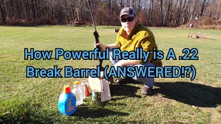 How Powerful Really Is A Crosman Shockwave 22 Break Barrel ANSWERED [upl. by Kcirrez305]