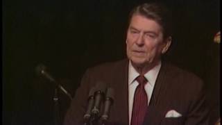 President Reagans Remarks at the 1985 Executive Forum at DAR Constitution Hall on January 25 1985 [upl. by Lanita177]