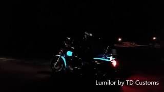 Light up Motorcycle Paint  Electric Paint Lumilor [upl. by Nahij440]