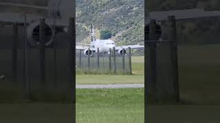 A320271N Landing Queenstown Airport [upl. by Devine]