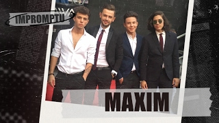 Romanian heartthrobs and boy band MAXIM Interview Impromptu Dukascopy [upl. by Ahsillek]