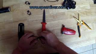 How to rig a spearfishing knife bungee [upl. by Gris422]