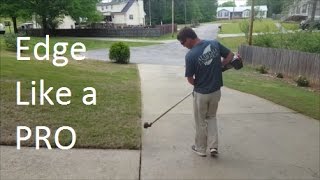 How to Edge with a String Trimmer and an Edger [upl. by Arley811]