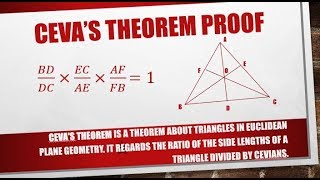 Cevas Theorem Proof Hindi  Kamaldheeriya [upl. by Ennaeel]