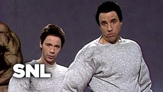 Pumping up With Hans and Franz Arnold Schwarzenegger  Saturday Night Live [upl. by Merrick]