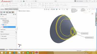 Cutting Threads on a Taper Surface SolidWorks Tutorial Variable Pith Helix [upl. by Lindi]