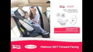 Britax SafenSound Platinum SICT How To Install ForwardFacing Car Seat [upl. by Mendoza]