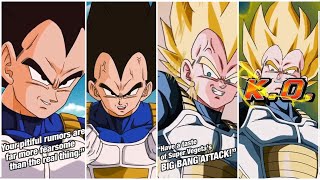 NEW TRANSFORMING SSJ VEGETA SUPER ATTACKS amp ACTIVE SKILL  OSTS Dragon Ball Z Dokkan Battle [upl. by Amlev]