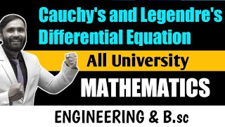 Cauchys and Lengendres Differential Equations  Engineering Mathematics  PRADEEP GIRI SIR [upl. by Jerrome]