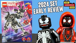 EARLY REVIEW 2024 LEGO Venom Mech Armor vs Miles Morales Set 76276 [upl. by Eileen752]