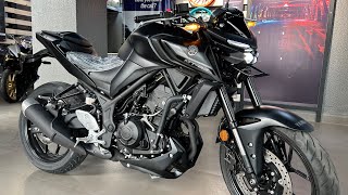 New Launch🚀 2024 Yamaha MT03 Black Detailed Review  On Road Price New Update Features Mileage [upl. by Llehctim679]