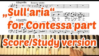 quotSullariaquot for contessa part  Karaoke  Study version  le nozze di figaro  W A Mozart [upl. by Adnema568]