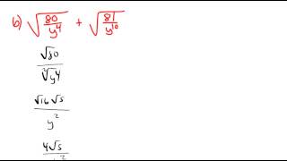 84 Example 3 Adding and Subtracting Radicals with Fractions [upl. by Sension9]