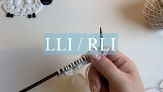 knittingtipLLI  RLI왼코늘림오른코늘림대바늘늘림 [upl. by Nitaf]