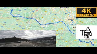 Balen 🇧🇪 to Koblenz 🇩🇪  Real time  4K [upl. by Tnomed]