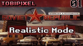 WORKERS amp RESOURCES SOVIET REPUBLIC  DESERT BIOME  EP01 Realistic Mode City Builder Lets Play [upl. by Gnex275]