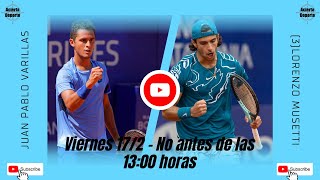 EN VIVO JUAN PABLO VARILLAS VS 3LORENZO MUSETTIJUANPI VA POR SU PRIMERA SEMIFINAL ATP [upl. by Amalea246]