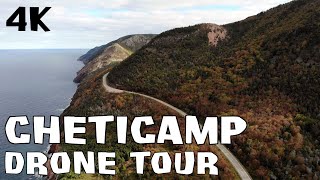 CHÉTICAMP DRONE TOUR  Autumn in the Cape Breton Highlands 4k [upl. by Ela143]