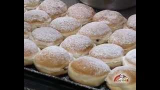 Pfannkuchen Herstellung  Bäckerei Gunter Weißbach [upl. by Iggem]