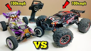 XLF X03 Monster RC Car Vs WLtoys 124019 RC Car Unboxing  Chatpat toy tv [upl. by Maker461]