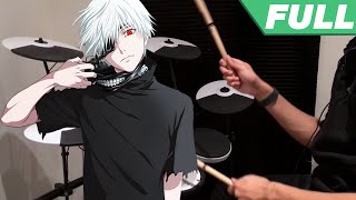 Tokyo Ghoul OP Full 【unravel】by TK from Ling Tosite Sigure  Drum Cover [upl. by Evetta]