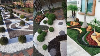 DIY Gravel Landscaping Ideas  White Gravel Landscaping Ideas landscaping diy backyardgarden [upl. by Elbertina]