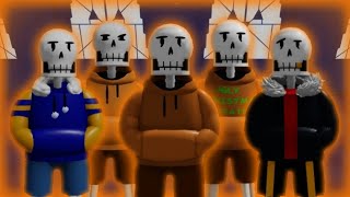 Underswap Papyrus and all skins gameplay  ULC  Undertale Last corridor [upl. by Kurr454]