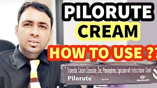 PILORUTE CREAM  HOW TO APPLY USE  CONTENTS amp SIDE EFFECTS  FOR PILES amp BAWASIR [upl. by O'Mahony]